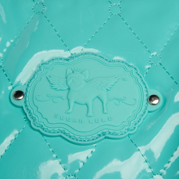 SugarLulu High Tea Dance Sports Large Duffel Bag -Large 18”x11”x9” (NWT) Mint - Picture 3 of 8